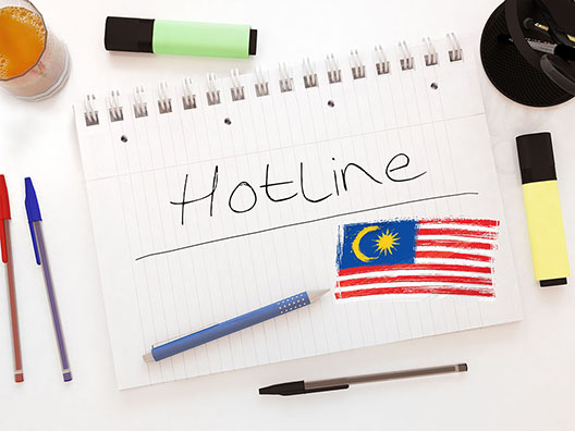 Hotline Poster Malaysia Malay 
