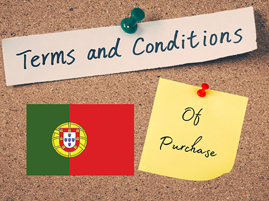 Terms Conditions Of Purchase Portuguese 